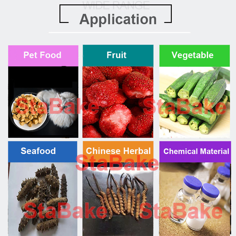 Domaine d'application de la machine de séchage sous vide par congélation