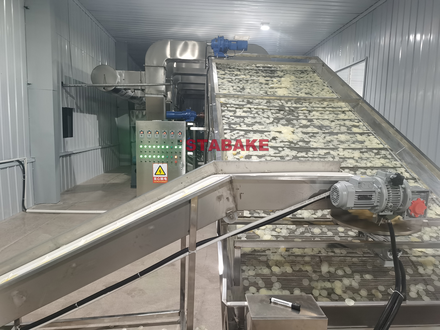 Machine de s&eacute;chage de craquelins de crevettes