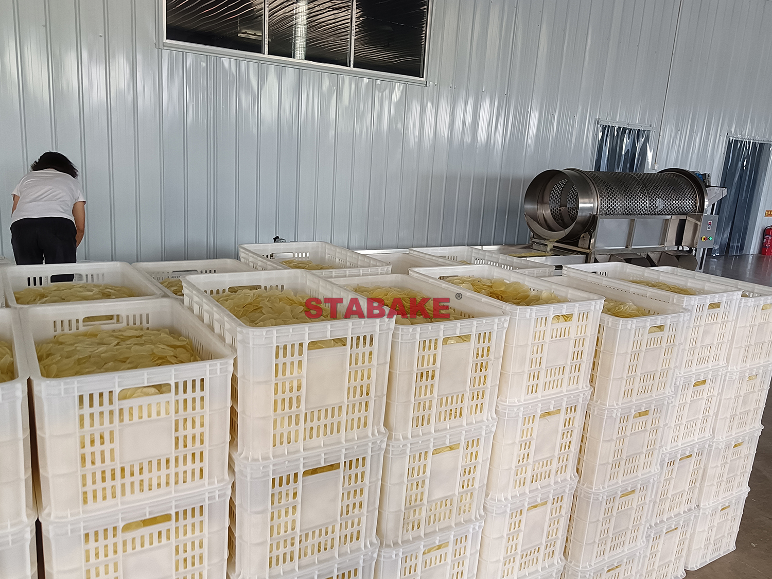 ligne de production de craquelins de crevettes