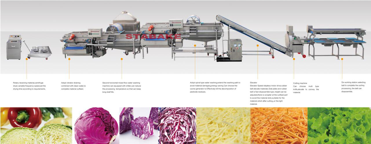 ligne de transformation de l&eacute;gumes