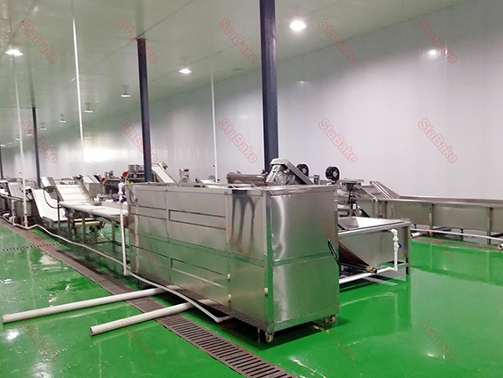 Ligne de transformation de légumes frais en Australie